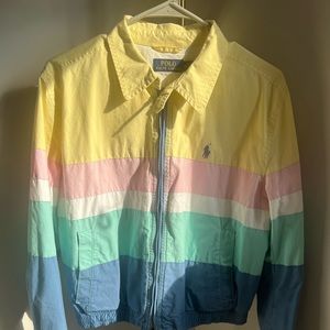 NWOT Polo Ralph Lauren Poplin Windbreaker Colour Block Jacket